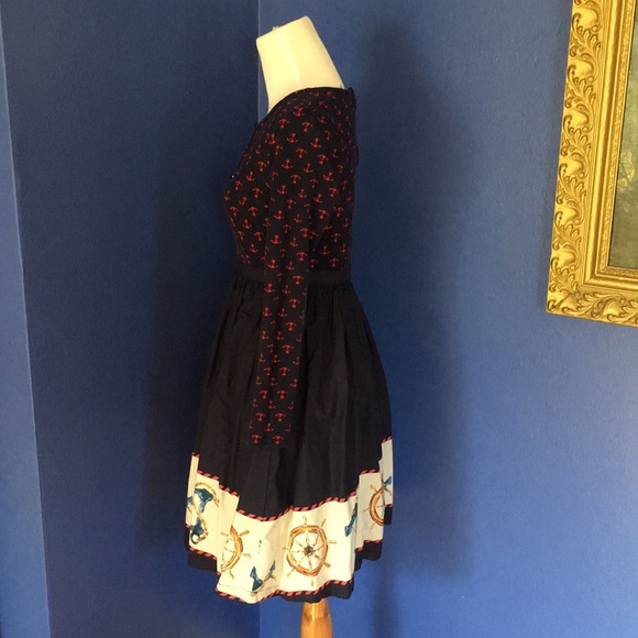 Anchors Away Modcloth Twofer dress nautical sailor print retro ⚓️⛵️🌊 - Picture 5 of 15